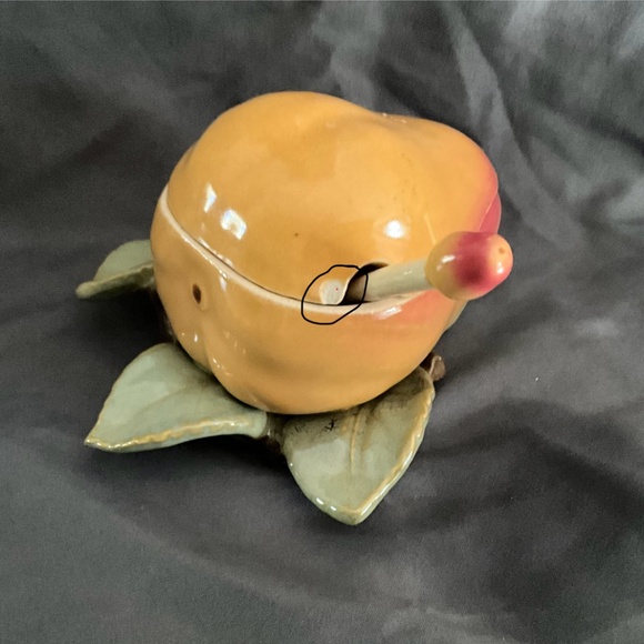 RARE Maruhon Japanese Pear Sugar Bowl - Picture 5 of 8